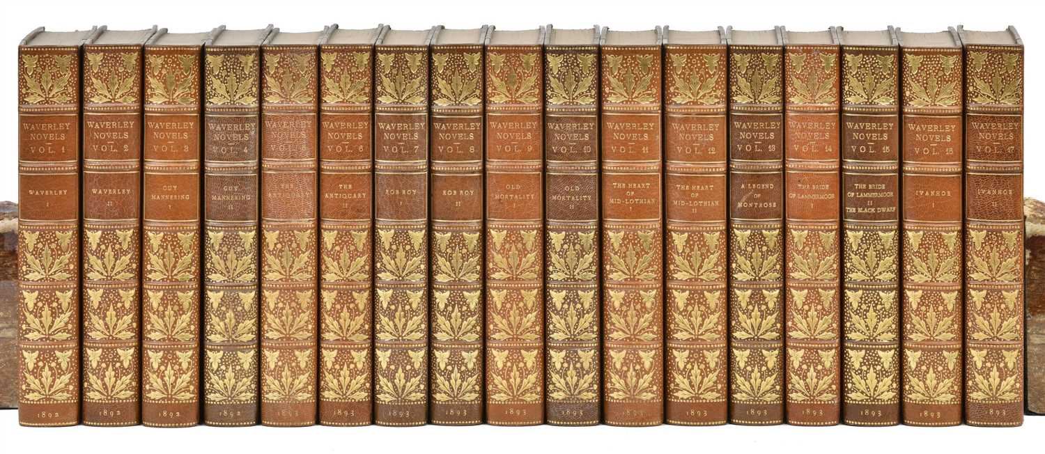 Lot 393 - Scott (Sir Walter). Waverley Novels, Border Edition, 48 volumes, 1892-94