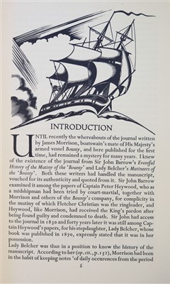 Lot 638 - The Golden Cockerel Press. The Journal of James Morrison Boatswain's Mate of The Bounty..., 1935