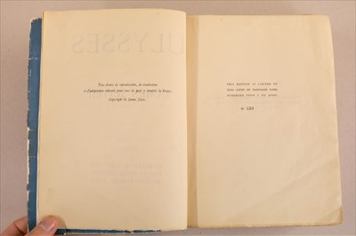 Lot 835 - Joyce (James). Ulysses, 1st UK edition, London: Egoist Press, 1922