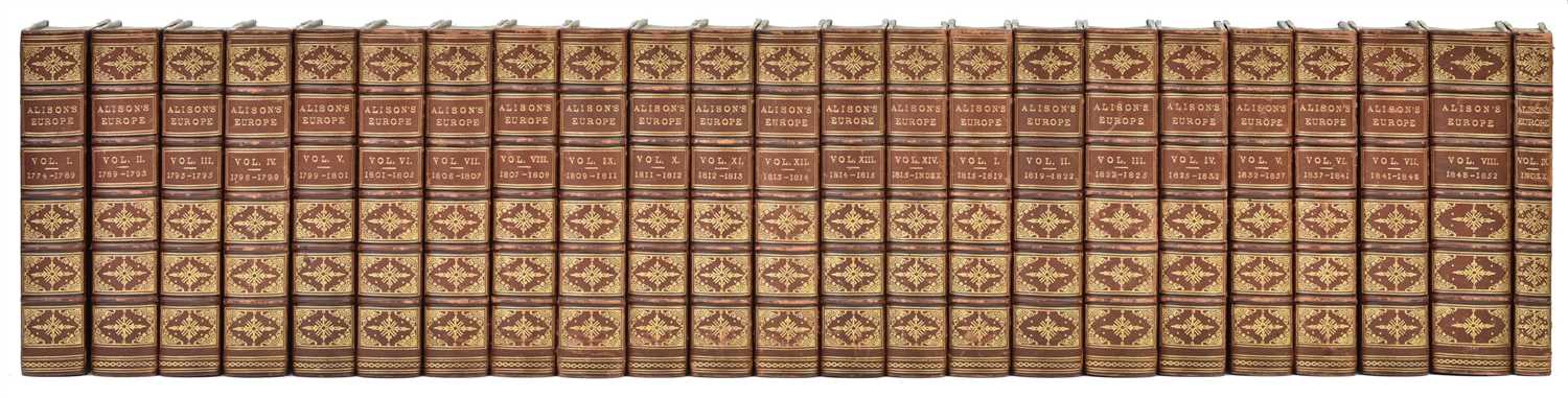 Lot 301 - Alison (Archibald). History of Europe, 23 volumes, 1860