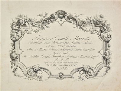 Lot 239 - Fossati (Davide Antonio, 1708-1791). XXIV Tabulas Olim a Marco Ricci Bellunensi Colorib. Expressas
