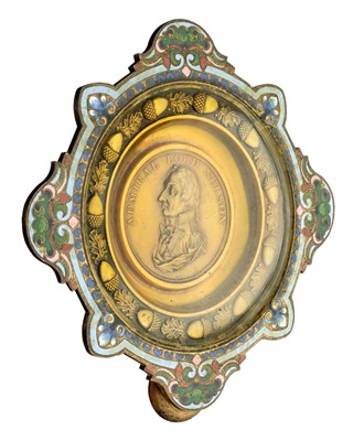 Lot 72 - Nelson (Vice Admiral Horatio). A late 19th century commemorative circular brass plaque