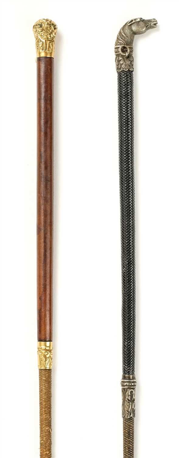 Lot 74 - Riding Whips. An Edwardian ladies riding whip