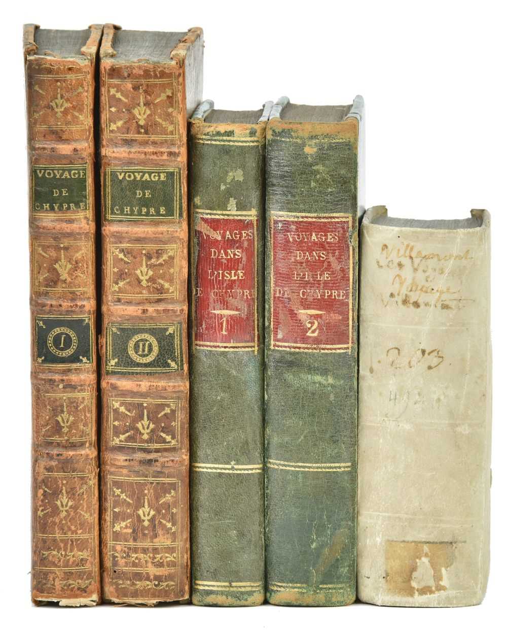Lot 25 - Mariti (Giovanni). Voyages dans l'isle de Chypre, 1st and 2nd editions in French, 1791
