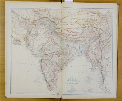 Lot 140 - Saunders (Trelawney).  Atlas of India, 1889
