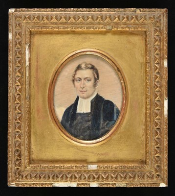 Lot 242 - Miniature. Portrait of a gentleman, early-mid 19th century