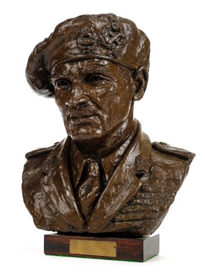 Lot 167 - Montgomery (Field Marshal). A bronzed bust by Paul Lewis after Constance Freedman