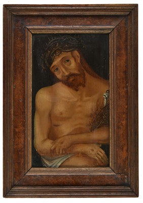Lot 186 - German School. Christ with a crown of thorns, 1522