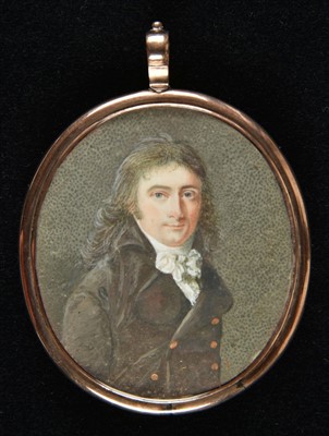 Lot 241 - Miniature. Portrait of a gentleman, circa 1800