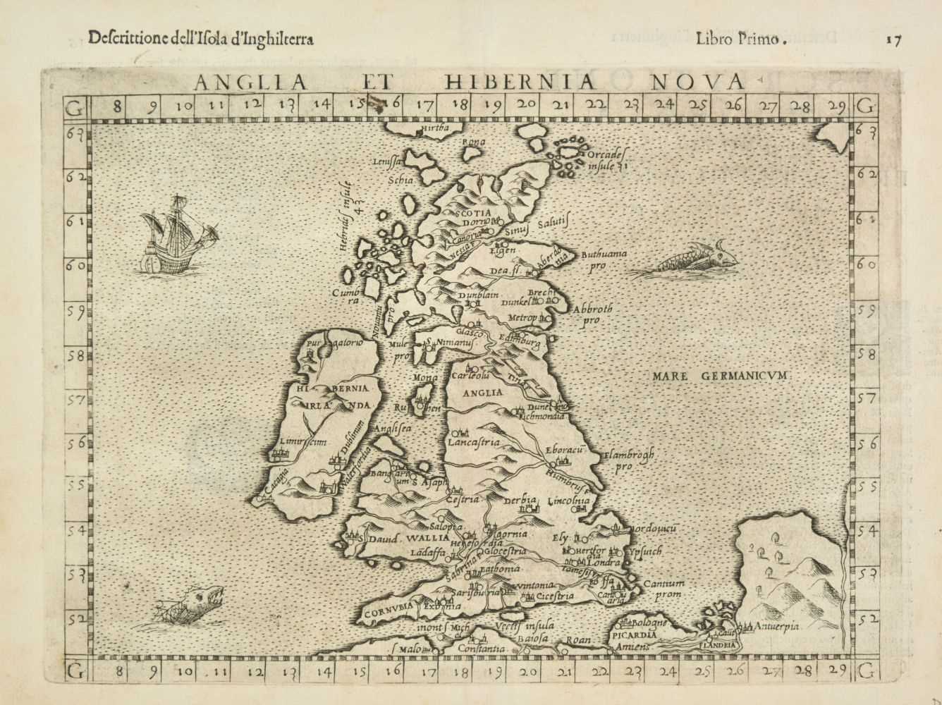 Lot 95 - British Isles. Ruscelli (Girolamo), 1599