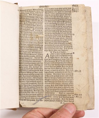 Lot 311 - Bible [English]. [The Bible in English], London: John Cawood, 1569]