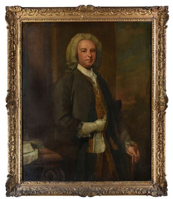 Lot 230 - English School. Portrait of a Gentleman, believed to be David Peloquin (1699-1766), circa 1740s