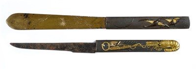 Lot 104 - Japanese Kozuka. An early 19th century Japanese knife (Kozuka)