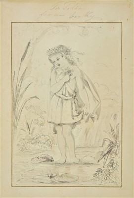 Lot 297 - Victoria (Queen of Great Britain, 1819-1901). Victoria, Princess Royal, as a water nymph