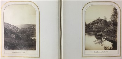 Lot 11 - Scotland. An album containing 30 window-mounted albumen print views of Scotland, c. 1870s