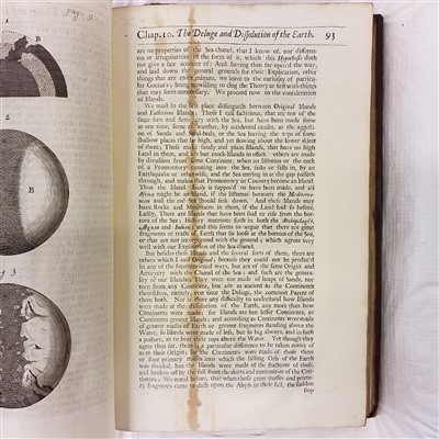 Lot 331 - Burnet (Thomas). The Theory of the Earth, 3rd edition, 1697 [and others]