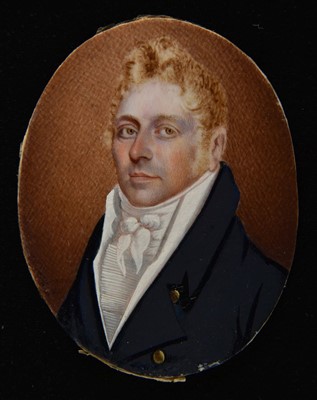 Lot 221 - [Austen, Jane]. Portrait Miniature of Francis William Digweed, by George Jackson, 1811