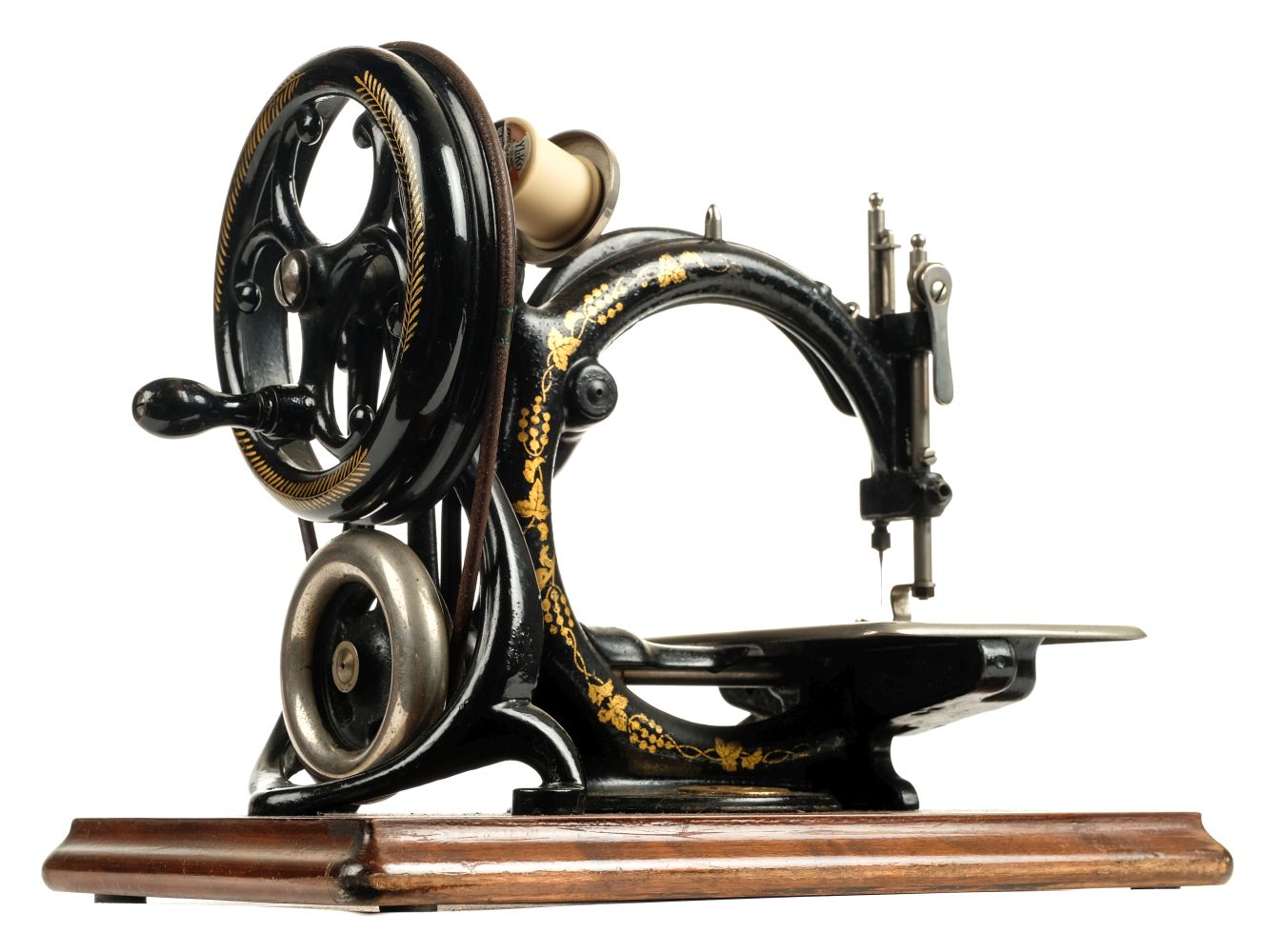 Lot 75 Sewing machine. A late 19th century sewing