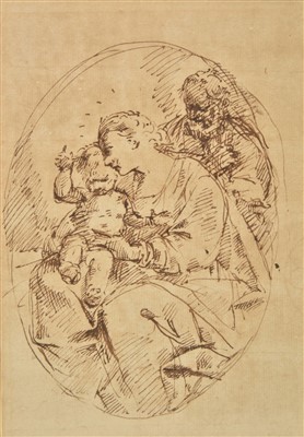 Lot 195 - Parmigianino (Girolamo Francesco Maria Mazzola, 1503-1540, follower of). The Holy Family