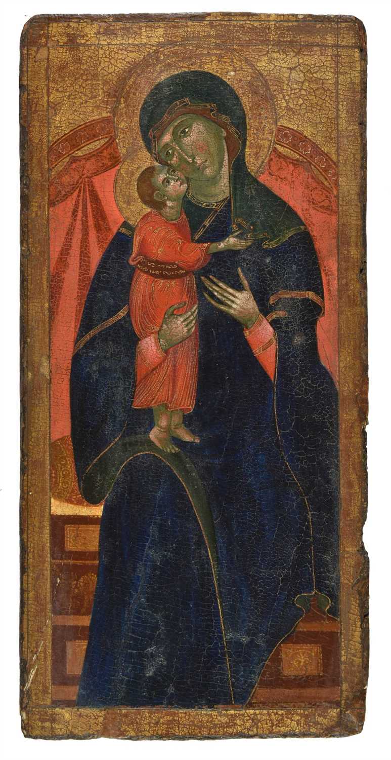 Lot 214 - Sienese School. Madonna and Child