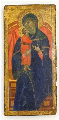 Lot 214 - Sienese School. Madonna and Child
