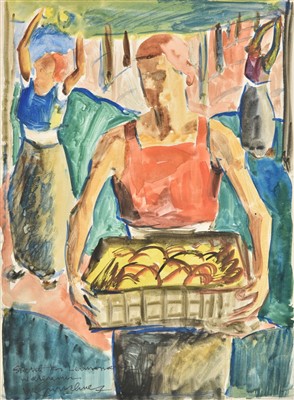 Lot 359 - Gurschner (Herbert, 1901-1975). Sketch for Lemon Harvest, circa 1937