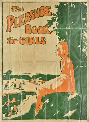 Lot 214 - Poster artwork. Pleasure Book for Girls poster, circa 1920s-30s