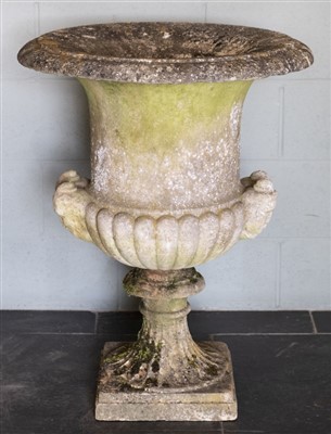 Lot 139 - Italian Urns. A fine and rare pair of 18th century white marble garden urns