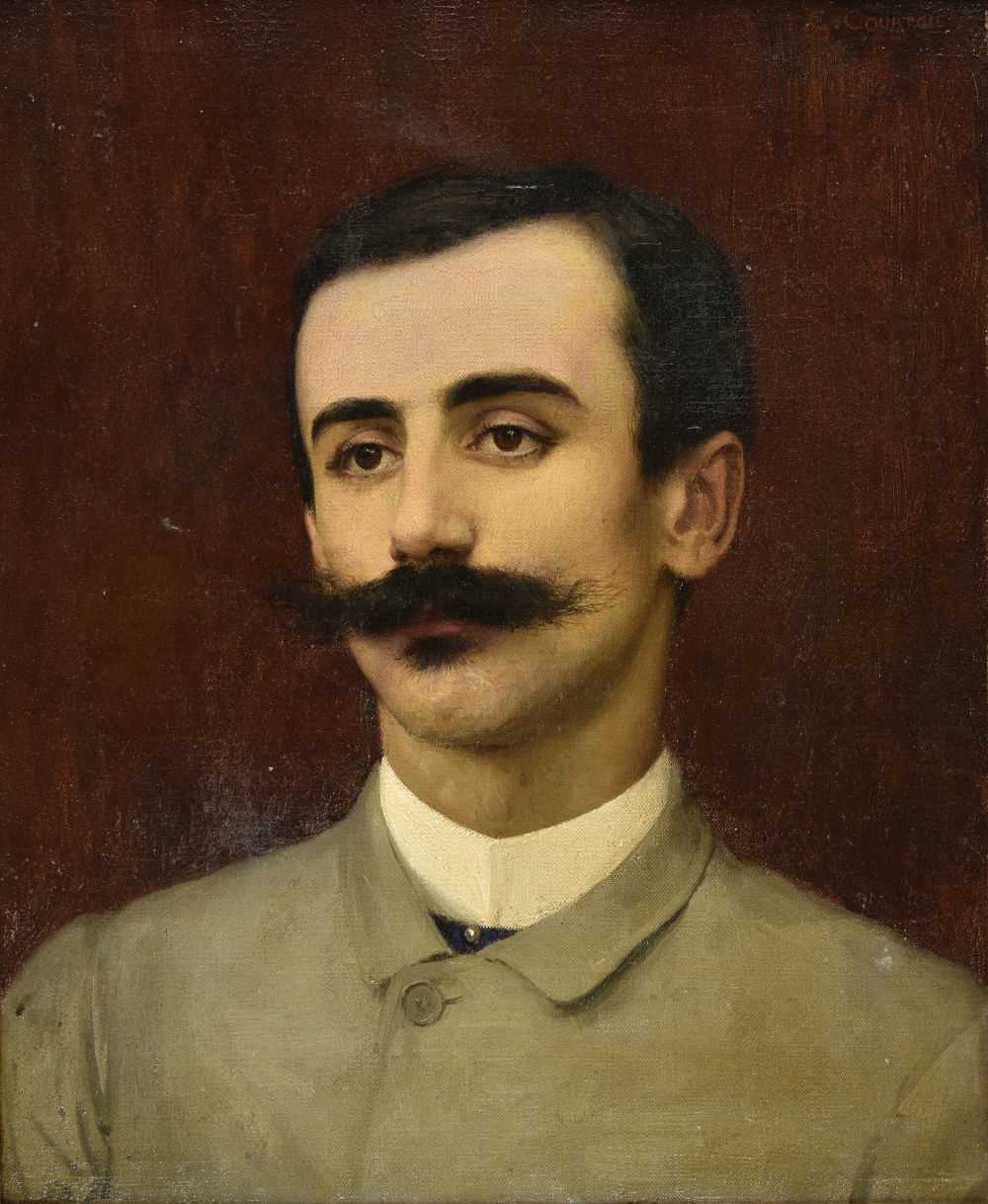 Lot 273 - Courtois (Gustave, 1853-1923). Portrait of a Gentleman