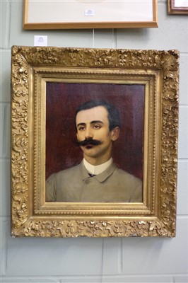 Lot 273 - Courtois (Gustave, 1853-1923). Portrait of a Gentleman