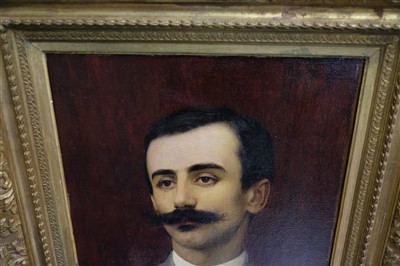 Lot 273 - Courtois (Gustave, 1853-1923). Portrait of a Gentleman