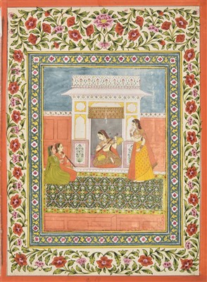 Lot 216 - Mughal School. Musical scene, northern India, late 18th century