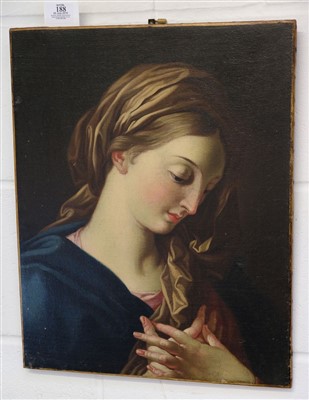 Lot 188 - Reni (Guido, 1575-1642). The Madonna at Prayer, possibly 18th century