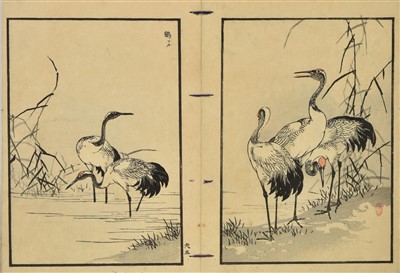 Lot 207 - Bairei (Kono Naotoyo, 1844-1895). Bairei Hyakucho Gafu (Bairei's Album of One Hundred Birds), 1881