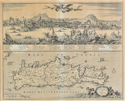 Lot 102 - Crete. Visscher (Nicolas), Insula Candia olim Creta, circa 1680