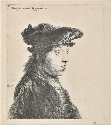 Lot 200 - Lievens (Jan, 1607-1674). Bust of a young man wearing a cap