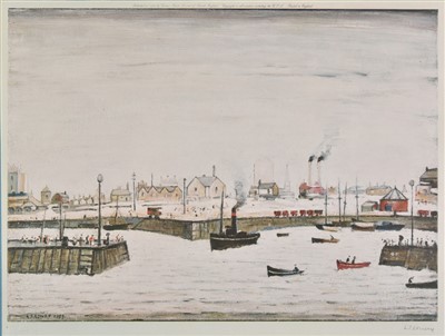 Lot 384 - Lowry (Laurence Stephen, 1887-1976). The Harbour, 1972