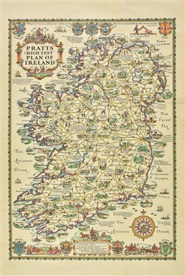 Lot 30 - Ireland. Pratts High Test Plan of Ireland, 1933