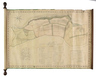 Lot 130 - Manuscript Estate Plan. Plan of the Estate of Littleton... , 1815