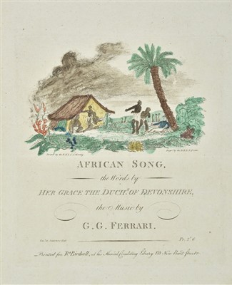 Lot 348 - Ferrari (Giacomo Gotifredo). African Song, circa 1800