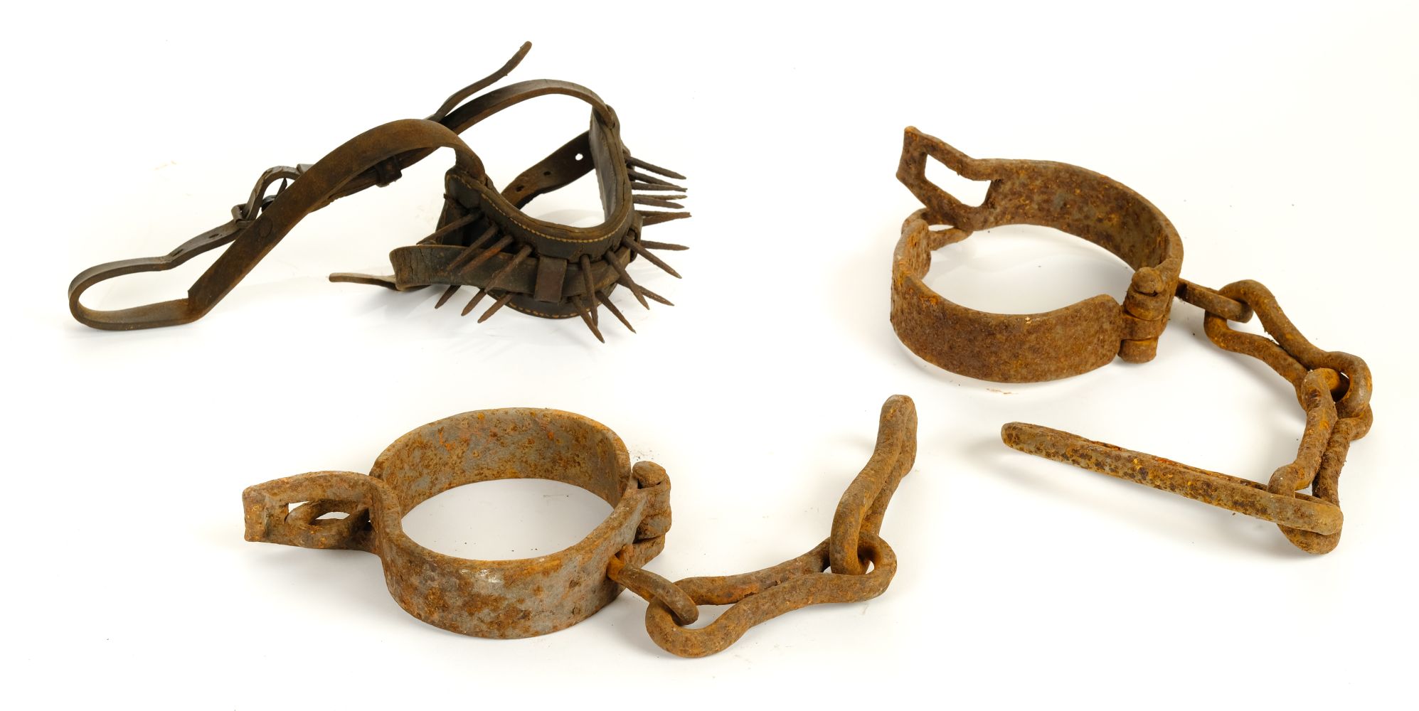 Lot 67 - Manacles. A pair of early 19th century