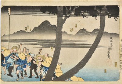 Lot 211 - Hiroshige (Ando, 1797-1858). Landscape