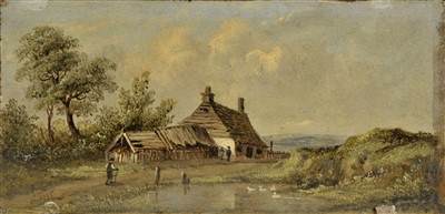 Lot 262 - English School. Rural landscape, 1841