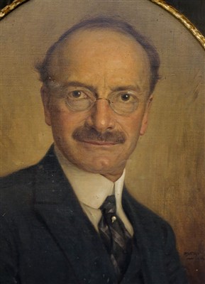 Lot 252 - Nick (Oskar Alfred, active 1900-1920s). Portrait of Rudyard Kipling, Vienna, 1923