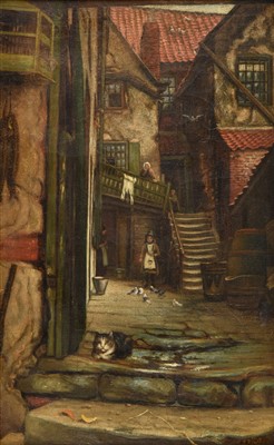 Lot 269 - Pratt (John, late 19th century). Argument Alley, Whitby