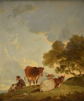 Lot 184 - Dutch School. Cattle on a Hillside, 18th century