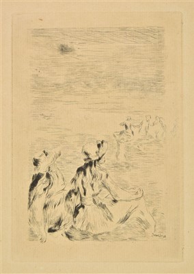 Lot 318 - Renoir (Pierre-Auguste, 1841-1919). Sur la plage a Berneval, 1892