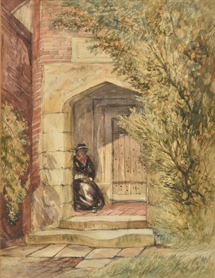 Lot 287 - Müller (William, 1812-1845). Woman in a Porch, 1831