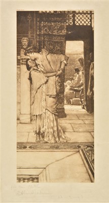 Lot 300 - Alma-Tadema (Laurence, 1836-1912). Figures in a Roman Interior