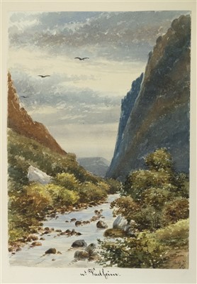 Lot 312 - Norway & Scotland. Album of watercolours by Constance Ranfurly, 1883-84